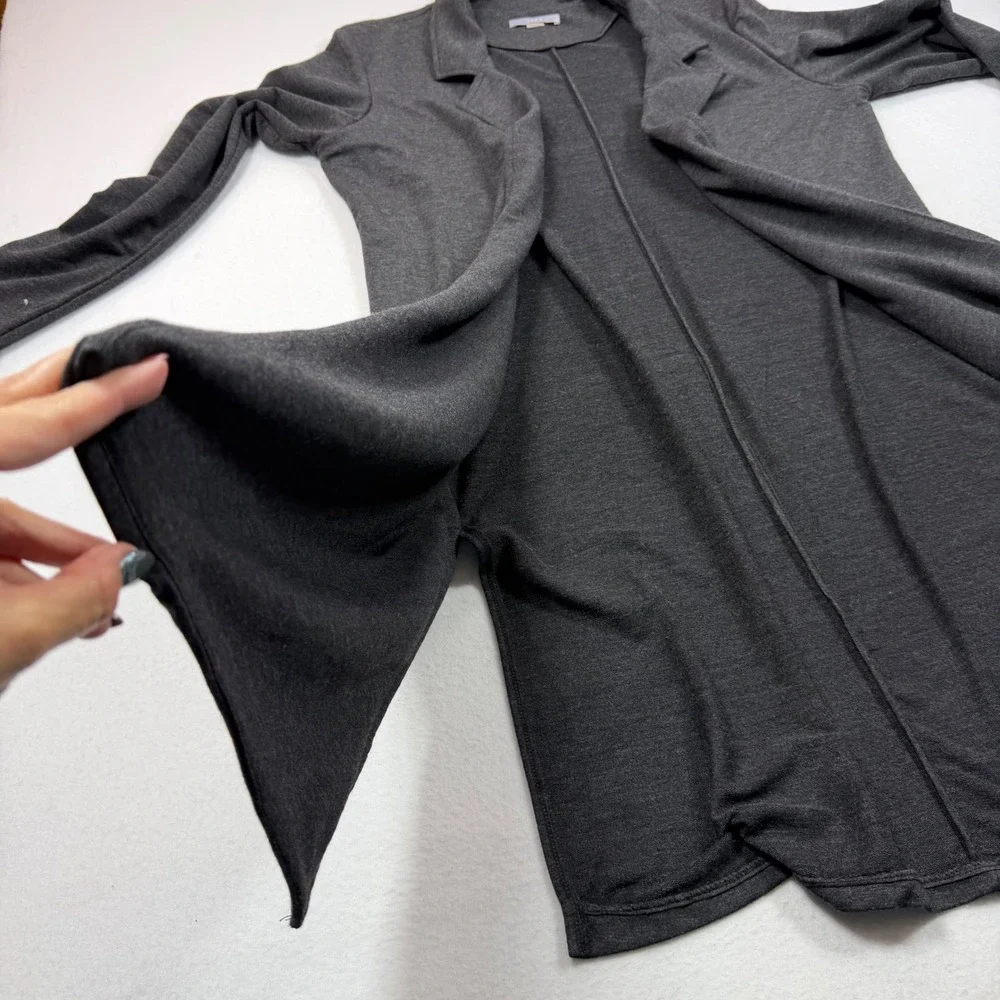 Tart Collections Charcoal Gray Open Front Duster Cardigan Jacket XL T90397V041
